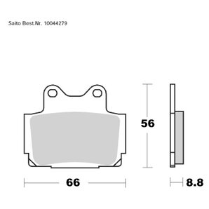 Saito Bremsbeläge Organisch Mit ABE Diverse Modelle von Saito