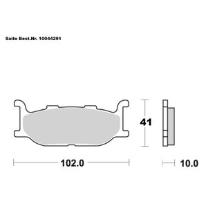 Saito Bremsbeläge Organisch Mit ABE Diverse Modelle von Saito