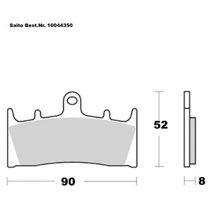 Saito Bremsbeläge Sinter Mit ABE Diverse Modelle von Saito