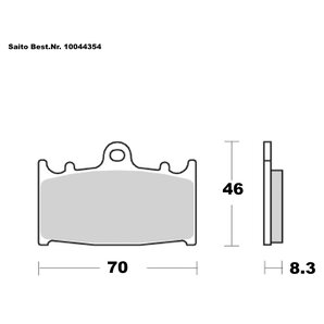 Saito Bremsbeläge Sinter Mit ABE Diverse Modelle von Saito