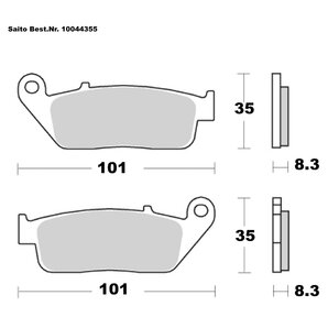 Saito Bremsbeläge Sinter Mit ABE Diverse Modelle von Saito