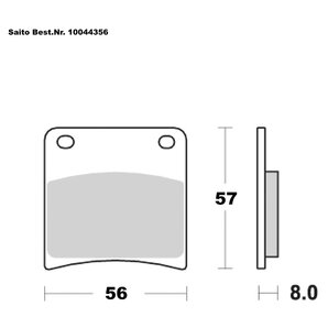 Saito Bremsbeläge Sinter Mit ABE Diverse Modelle von Saito