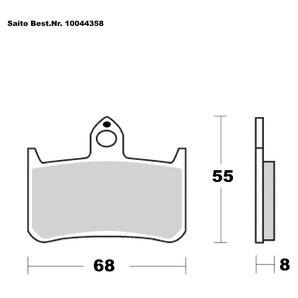 Saito Bremsbeläge Sinter Mit ABE Diverse Modelle von Saito