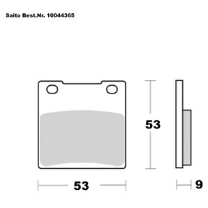 Saito Bremsbeläge Sinter Mit ABE Diverse Modelle von Saito