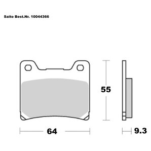 Saito Bremsbeläge Sinter Mit ABE Diverse Modelle von Saito