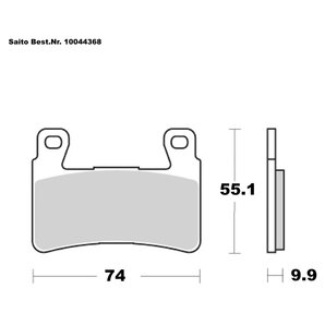 Saito Bremsbeläge Sinter Mit ABE Diverse Modelle von Saito