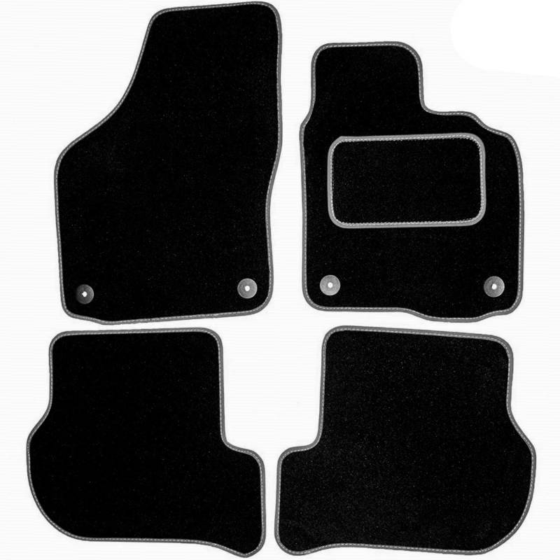 Sakura DD0475GY Maßgeschneiderte Automatten, Schwarz, 4 Stück von sakura