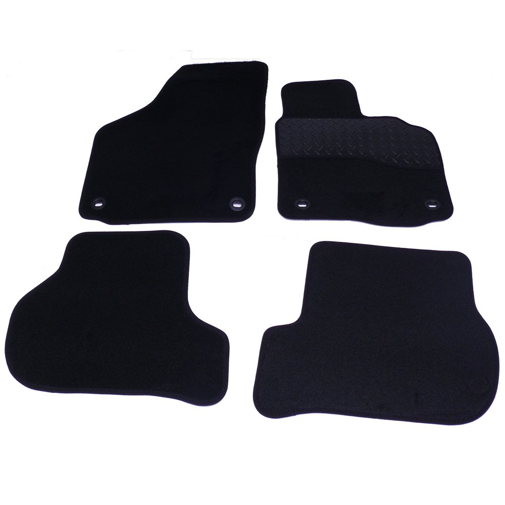 Sakura Fußmatten-Set mit Gummi-Fersenpolster für Jetta 05-11, Schwarz Sakura Fußmatten-Set mit Gummi-Fersenpolster für Jetta 05-11, Schwarz von sakura