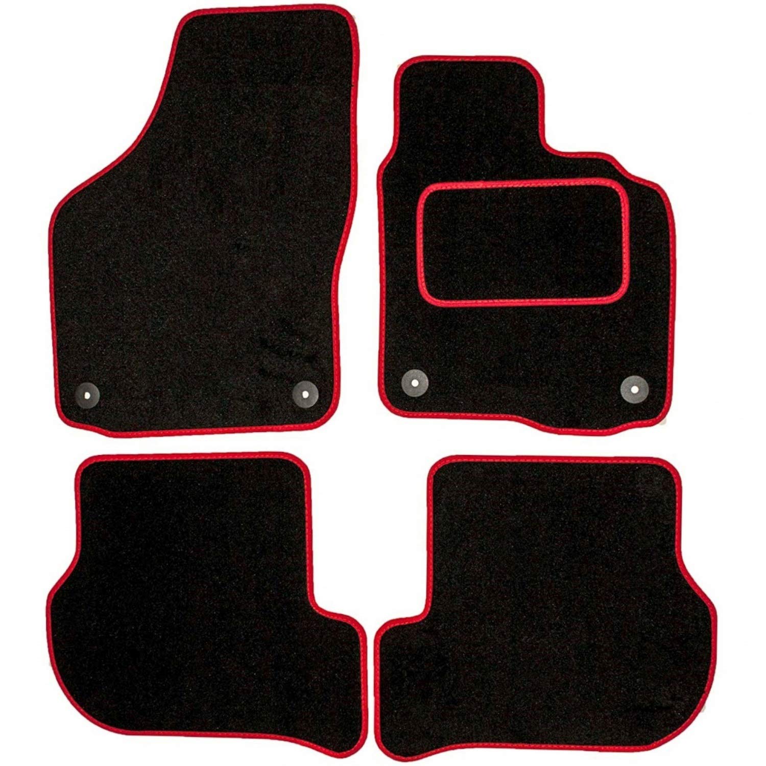 Sakura WW7981RD Fußmatte, Carpet Heelpad, Roter Rand, Stück: 1 von sakura