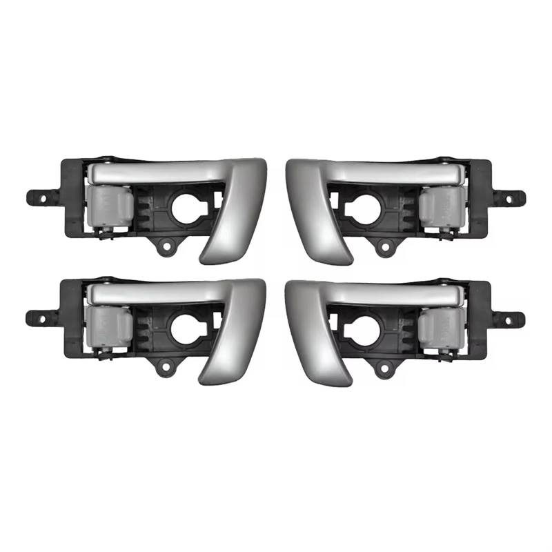 Türgriff Innen Auto Kompatibel Mit Hyundai Für Santafe 2007 2008 2009 2010 2011 2012 4-teiliger Auto-Innentürgriff Mit Grauem Knopf 82610-2B010 82620-2B010 von sanehou