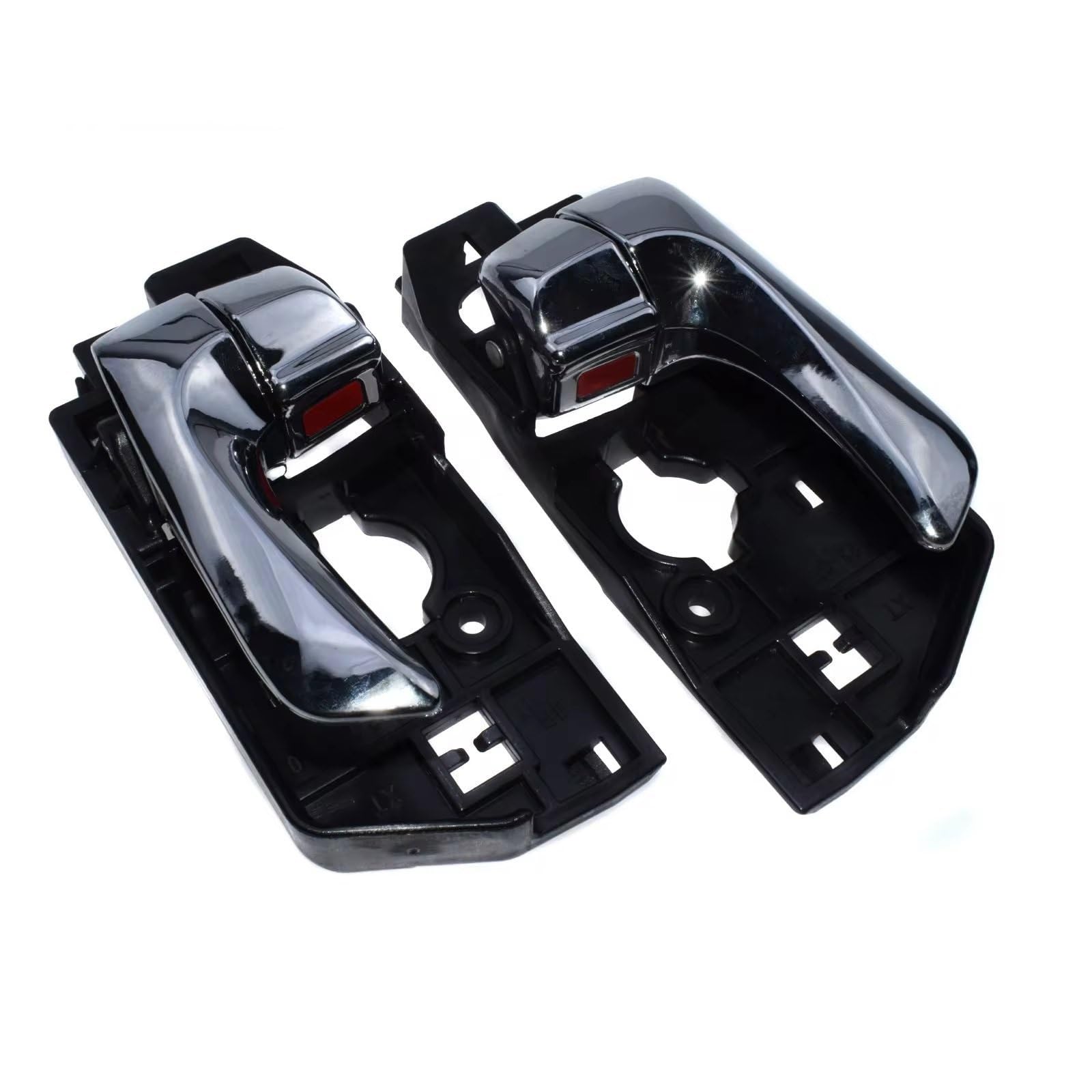 Türgriff Innen auto Kompatibel Mit Hyundai Für Sonata 2008–2010 Schwarzer/chromfarbener Innentürgriff Vorne Hinten Links Rechts 82610-3K530 82620-3K530 83620-3K520 83610-3K520(Chrome,Rear pair) von sanehou