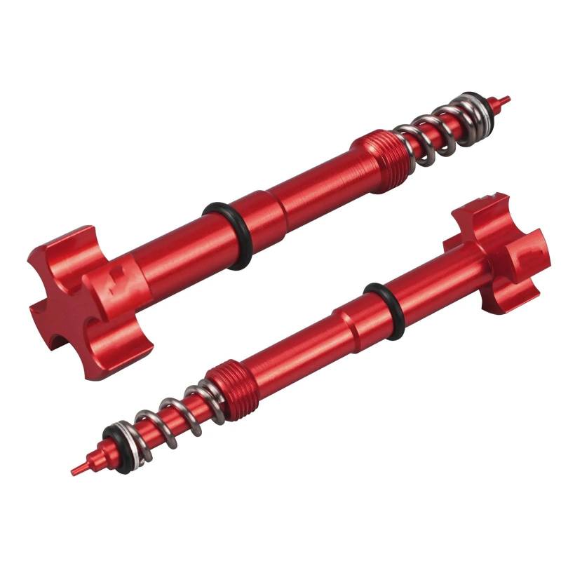 sanehou Motorcycle Schrauben Klemmen Für CRF450R 2002-2008 Für CRF450X 2005-2009 2PCS Mischung Vergaser Einstellschraube Motorrad Batterie Terminal Schrauben(Red) von sanehou