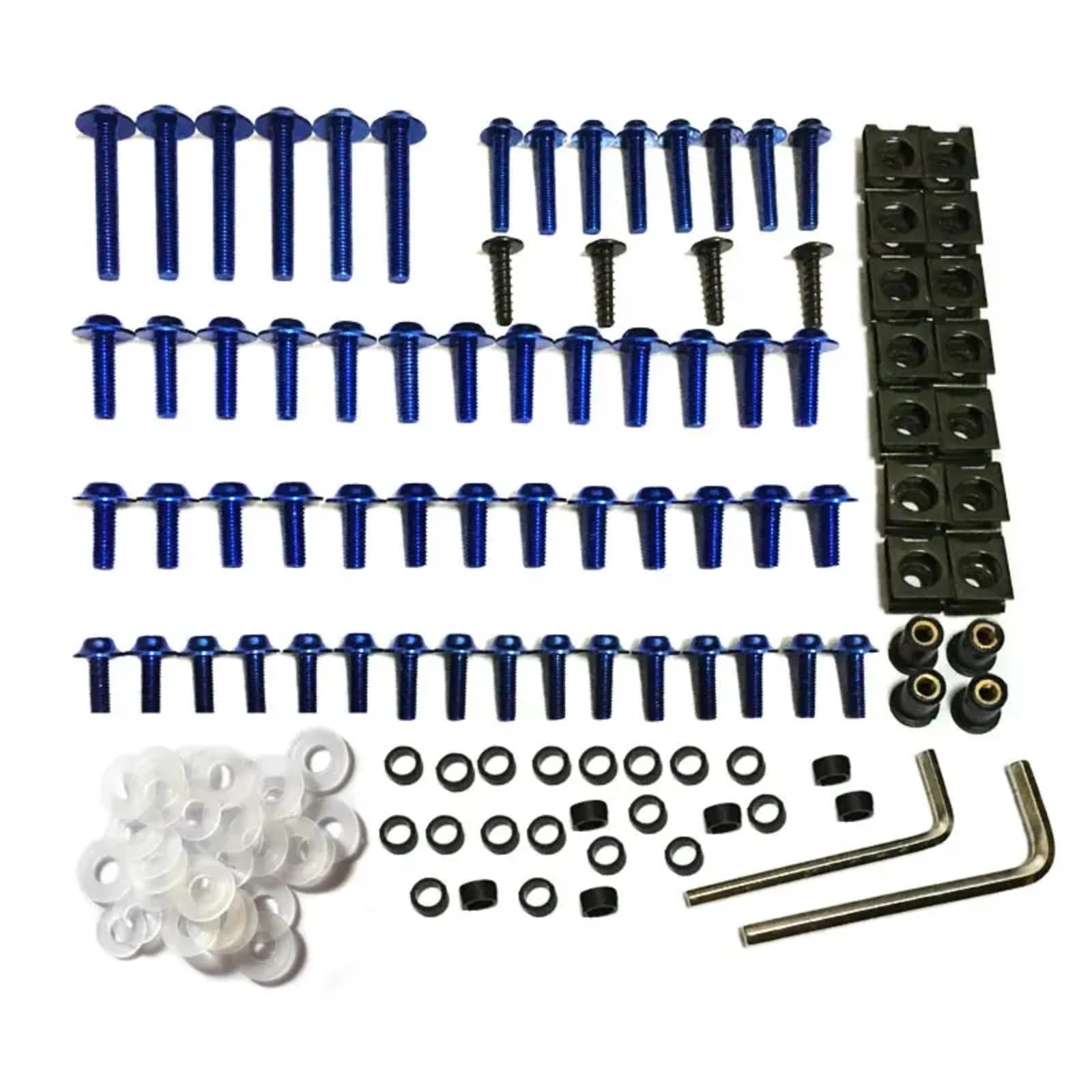 sanehou Motorcycle Schrauben Klemmen Für F800S Für F800ST Für F800GT Motorrad Komplette Verkleidung Schrauben Kit Körper Schrauben Motorrad Batterie Terminal Schrauben(Blue) von sanehou
