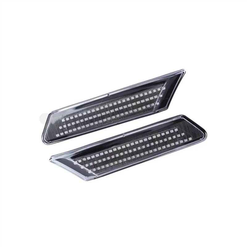 sanehou Rear View Spiegelblinker Kompatibel Mit Porsche Für 987 Für Cayman Für Boxster 911 997 2006 2007-2012 2 Stück Dynamische Blinker Seitenmarkierungsleuchten(Crystal Type) von sanehou