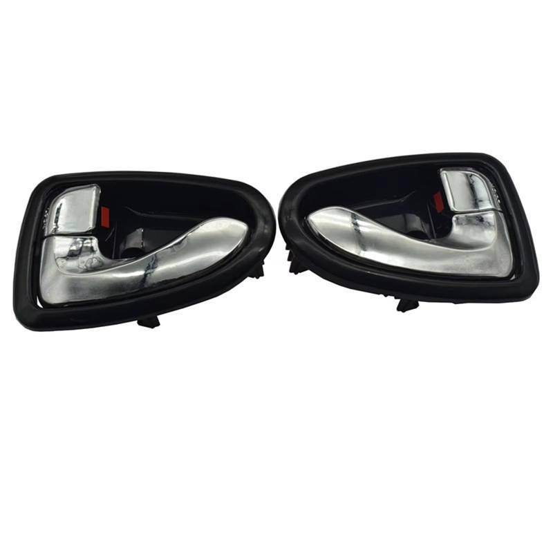 sanehou Türgriff Innen Auto Kompatibel Mit Hyundai Für Accent 2000–2006 Links Und Rechts Chrom Innentürgriff Auto-Verbrauchszubehör OE: 8261022001LG 8262022001LG(1 Pair) von sanehou