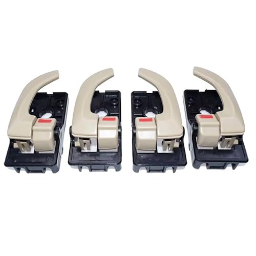 sanehou Türgriff Innen Auto Kompatibel Mit Hyundai Für Tucson 2005 2006 2007 2008 2009 4 Stück Links Und Rechts Beige Flächenbündig Innentürgriff OE: 82610-2E000 82620-2E000 von sanehou