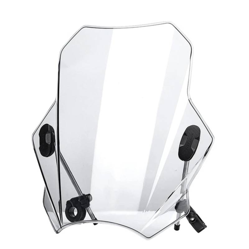 sanehou Windschild Motorrad Für G310R Für R1150R Für R1200R Fahrrad Elektrische Roller Windschutzscheibe Motorrad Universal Motorrad Windschutzscheibe Spoiler(Transparent) von sanehou