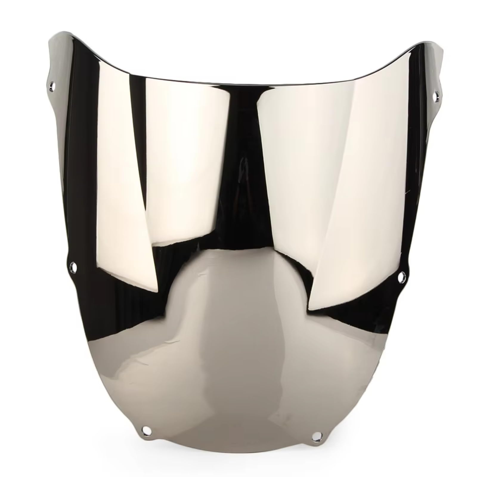 sanehou Windschild Motorrad Für Ninja Für ZX-6R 1998 1999 Motorrad Zubehör Ersatz Motorrad Windschutzscheibe Windschutzscheibe Double Bubble Motorrad Windschutzscheibe Spoiler(Silver) von sanehou
