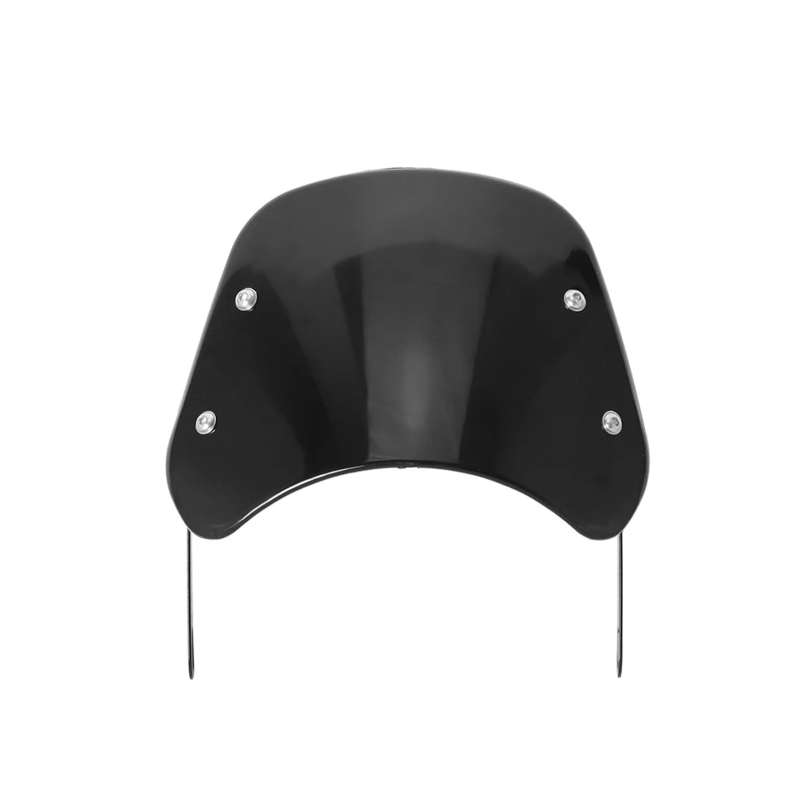sanehou Windschild Motorrad General Parts Motorrad Schwarz Universell 16,5–24,1 cm Verstellbarer Windschutzscheiben-Windabweiser Windschutzscheibe Motorrad-Windschutzscheiben-Spoiler(Black) von sanehou