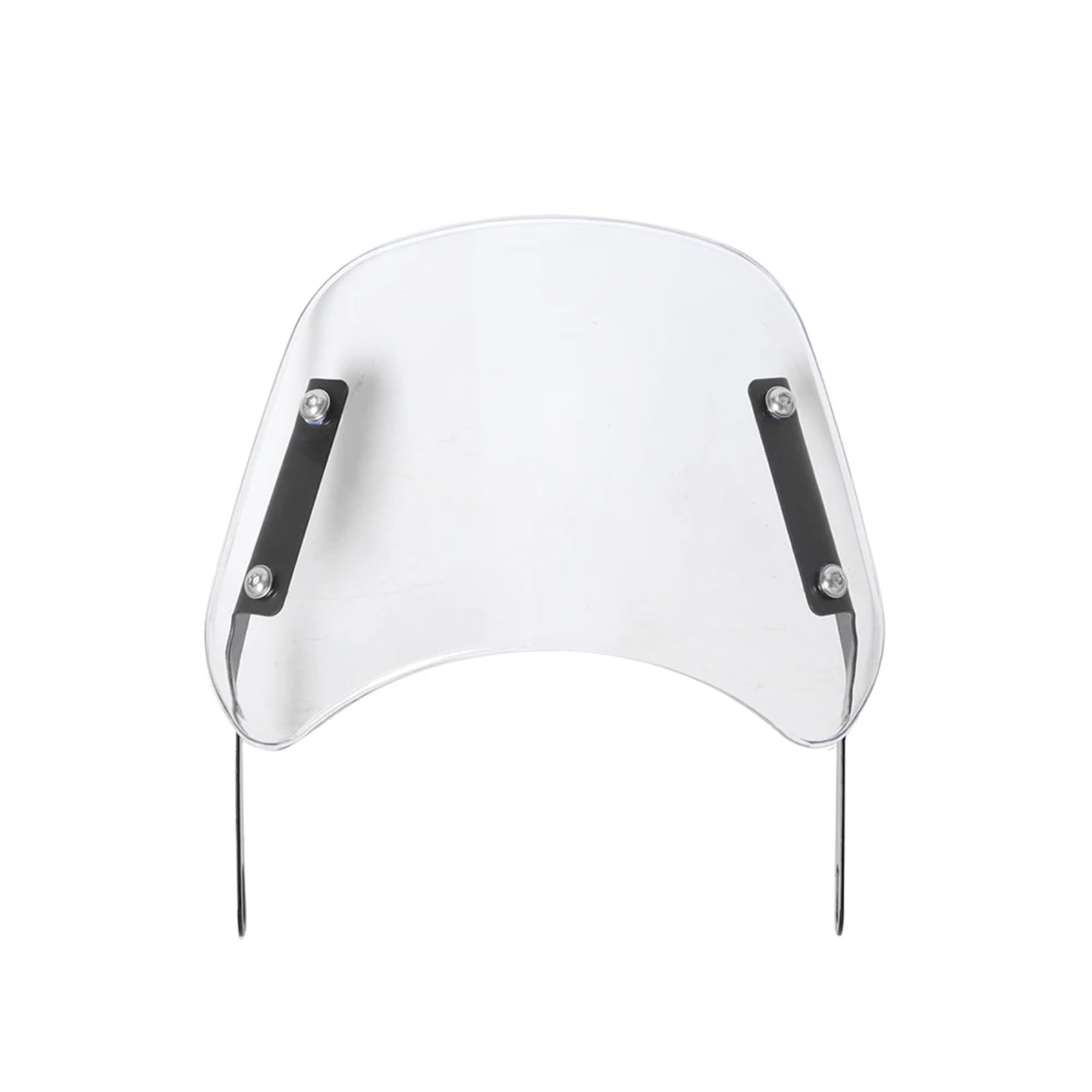 sanehou Windschild Motorrad General Parts Motorrad Schwarz Universell 16,5–24,1 cm Verstellbarer Windschutzscheiben-Windabweiser Windschutzscheibe Motorrad-Windschutzscheiben-Spoiler(Transparent) von sanehou