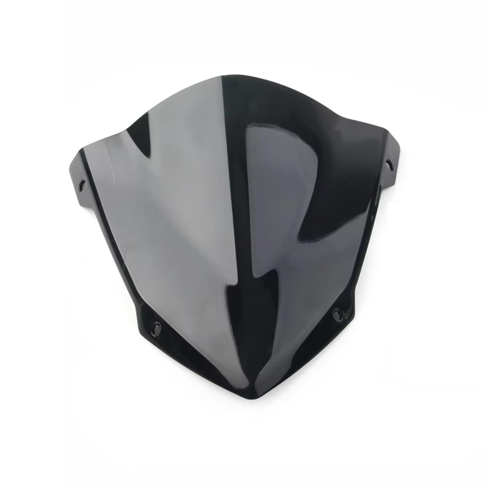 sanehou Windschild Motorrad Kompatibel Mit Yamaha Für MT25 Für MT03 2020 2021 2022 Motorrad-Windschutzscheibe Windschutzscheibe ABS Pare-Brise-Schutzabdeckung Motorräder Spoiler(Black) von sanehou