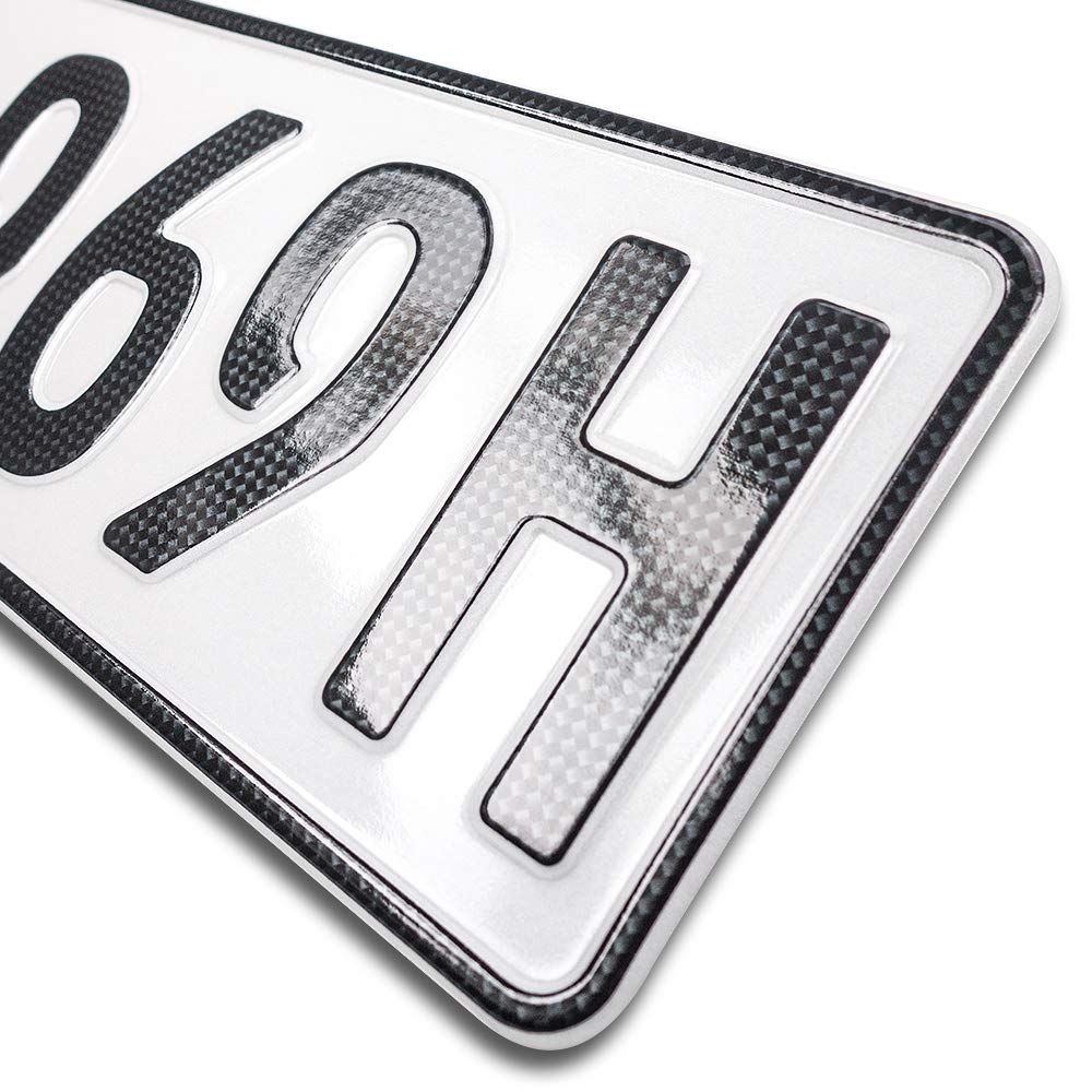 schildEVO 1 Carbon H-Kennzeichen | Oldtimer Historisch | OFFIZIELL amtliches Nummernschild | DIN-zertifiziertes Wunschkennzeichen mit individueller Prägung | H-Autokennzeichen schildEVO 1 Carbon H-Kennzeichen | Oldtimer Historisch | OFFIZIELL amtliches Nummernschild | DIN-zertifiziertes Wunschkennzeichen mit individueller Prägung | H-Autokennzeichen von schildEVO