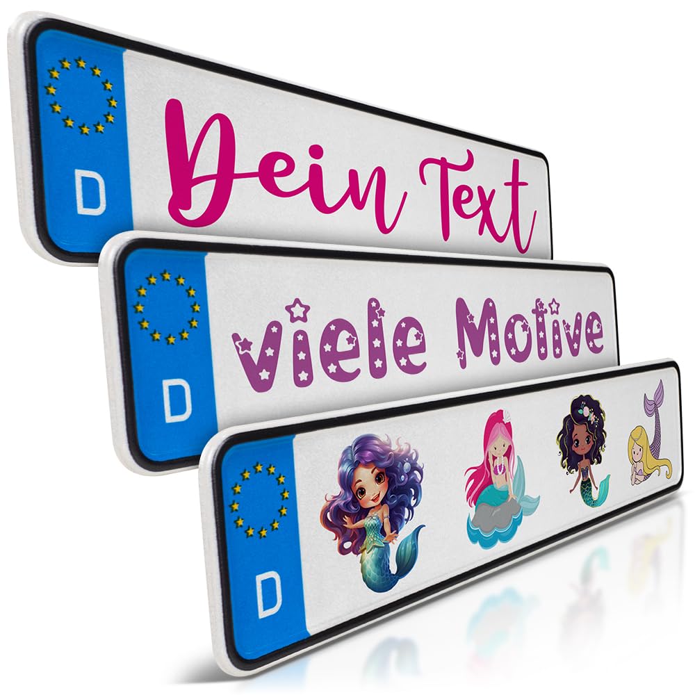 schildEVO 1 Mini Kfz-Kennzeichen | Meerjungfrau Namensschild | Wunschtext zum Geburtstag | Aluminium | Fun-Kennzeichen für Kinderauto | Kettcar | Tretauto | Gokart schildEVO 1 Mini Kfz-Kennzeichen | Meerjungfrau Namensschild | Wunschtext zum Geburtstag | Aluminium | Fun-Kennzeichen für Kinderauto | Kettcar | Tretauto | Gokart von schildEVO