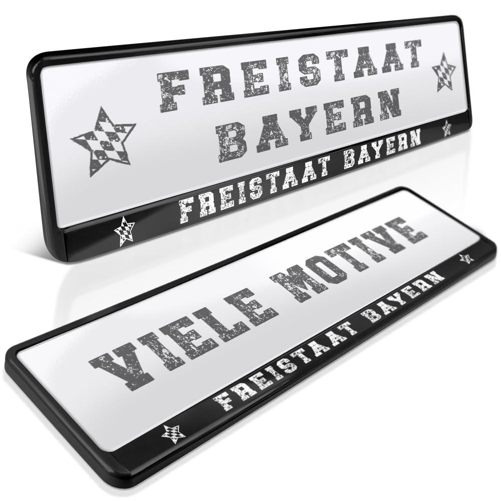 schildEVO 2 Kennzeichenhalter | FREISTAAT Bayern 03 | Alpen | Servus | München | Nürnberg | by | Nummernschildhalter | Kennzeichenrahmen | Auto PKW Kfz | DHL-Versand schildEVO 2 Kennzeichenhalter | FREISTAAT Bayern 03 | Alpen | Servus | München | Nürnberg | by | Nummernschildhalter | Kennzeichenrahmen | Auto PKW Kfz | DHL-Versand von schildEVO