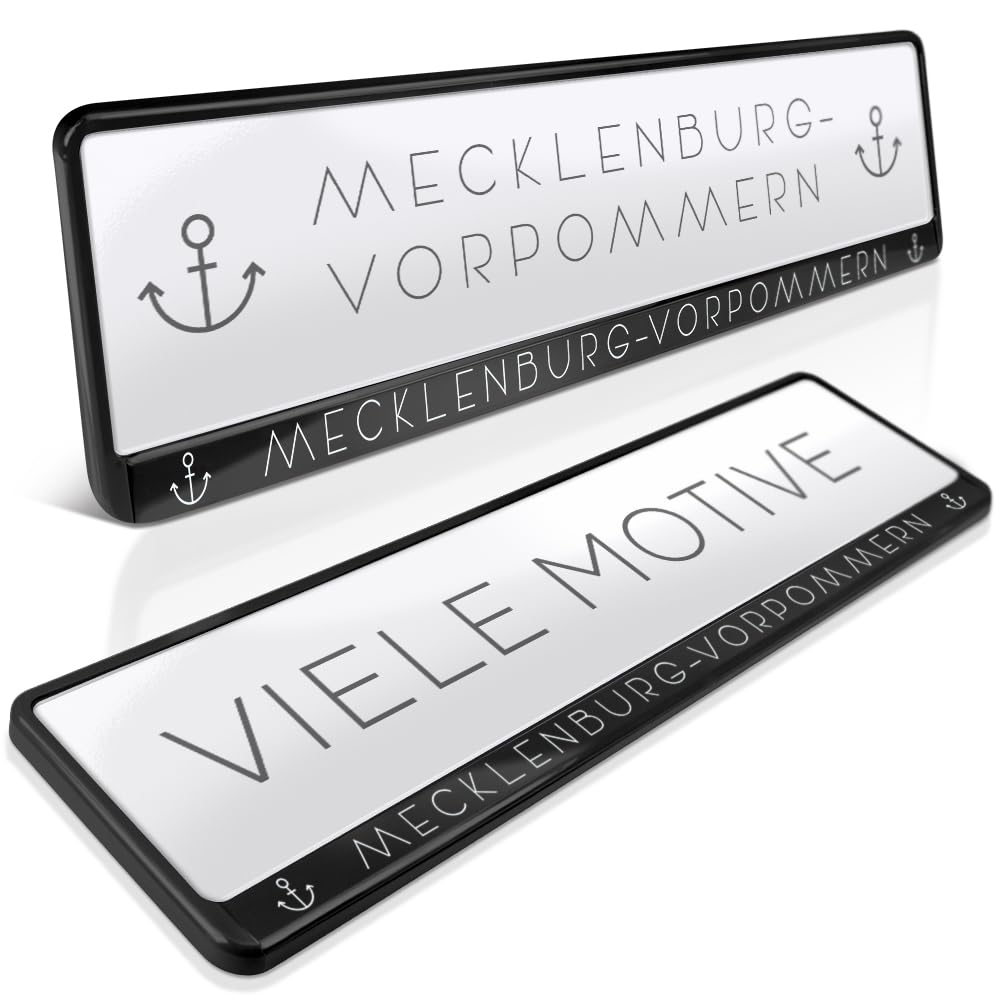 schildEVO 2 Kennzeichenhalter | Mecklenburg-Vorpommern 01 | Meck-Pomm | Rostock | Schwerin | Rügen | Nummernschildhalter | Kennzeichenrahmen | Auto PKW Kfz | DHL-Versand schildEVO 2 Kennzeichenhalter | Mecklenburg-Vorpommern 01 | Meck-Pomm | Rostock | Schwerin | Rügen | Nummernschildhalter | Kennzeichenrahmen | Auto PKW Kfz | DHL-Versand von schildEVO