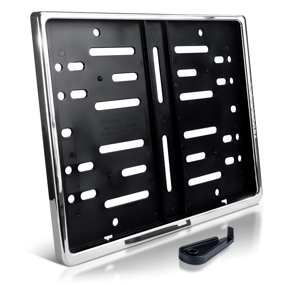 Kennzeichenhalter | 250 x 200 mm | Chrom Hochglanz | echt verchromt | Motorrad MC | DHL-Versand Kennzeichenhalter | 250 x 200 mm | Chrom Hochglanz | echt verchromt | Motorrad MC | DHL-Versand von schildEVO