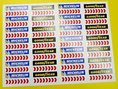 SLOTCAR SCALEXTRIC 1/32nd Barrier sticker aufkleber Michelin winkelstreifen x56 von Other