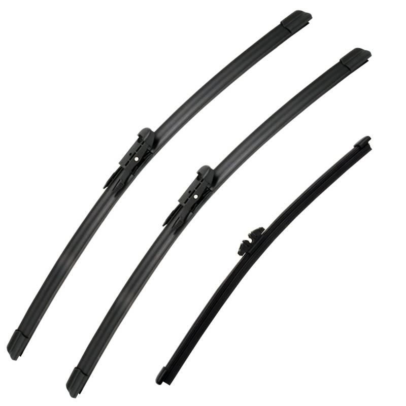 Sctioansn 3 Scheibenwischer-Set, 66 cm + 55,9 cm Frontscheibenwischer und 27,9 cm Heckscheibenwischerblatt für Ford Explorer 2011–2020, Original-Ersatzteil, 3 Stück von sctioansn