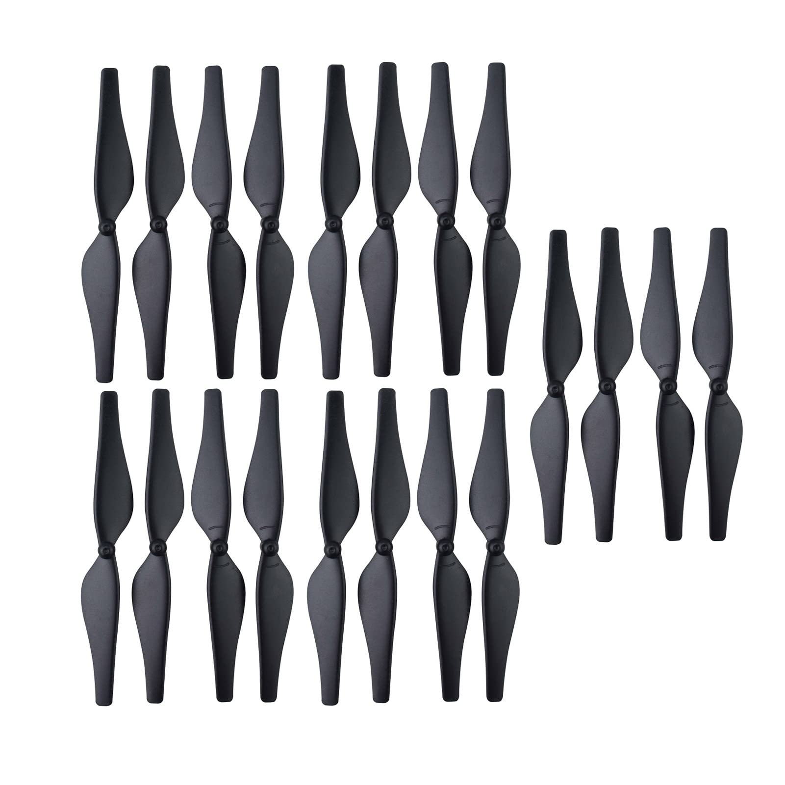 sea jump 20 Stück (5 Sets) Propeller für DJI Tello Smart Toy Aircraft, Mini HD Antenne Drohne Zubehör (schwarz) von sea jump