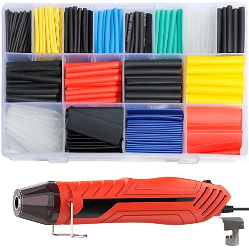 Shengbowi Schrumpfschlauch Kit Verschiedene Sleeving Industrial Tube Wrap Kabel Draht Kit für DIY Schläuche Mini Handheld Heißluftpistole Shengbowi Schrumpfschlauch Kit Verschiedene Sleeving Industrial Tube Wrap Kabel Draht Kit für DIY Schläuche Mini Handheld Heißluftpistole von shengbowi