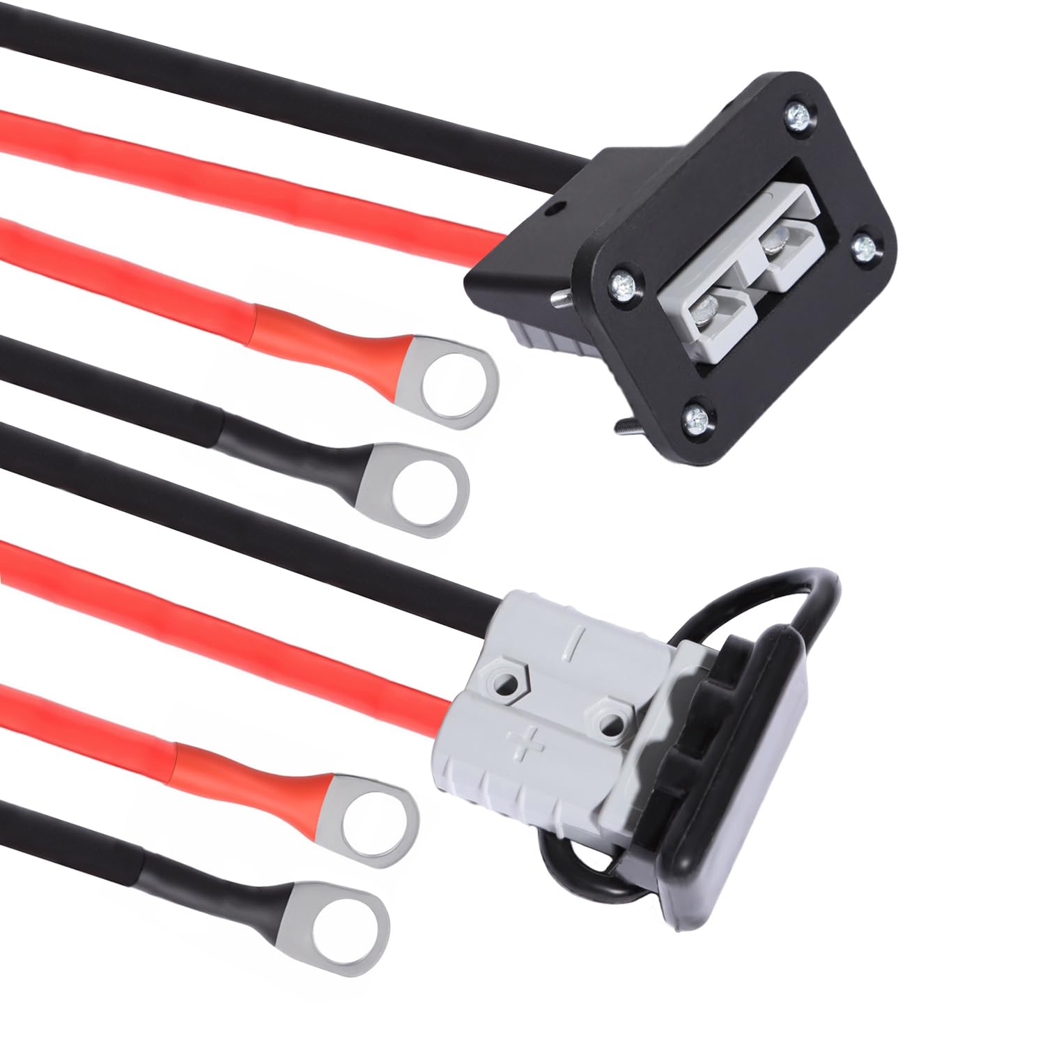shengbowi 50 Ampere Batterie-Schnellverbindung/Trennanschluss, 6 bis 12 Gauge, Batteriekabelverbinder, Schnelltrenn-Batterieklemme, 12 V Kabelbaum-Steckverbinder-Kit für Autowinde, Anhänger, 2 Stück shengbowi 50 Ampere Batterie-Schnellverbindung/Trennanschluss, 6 bis 12 Gauge, Batteriekabelverbinder, Schnelltrenn-Batterieklemme, 12 V Kabelbaum-Steckverbinder-Kit für Autowinde, Anhänger, 2 Stück von shengbowi