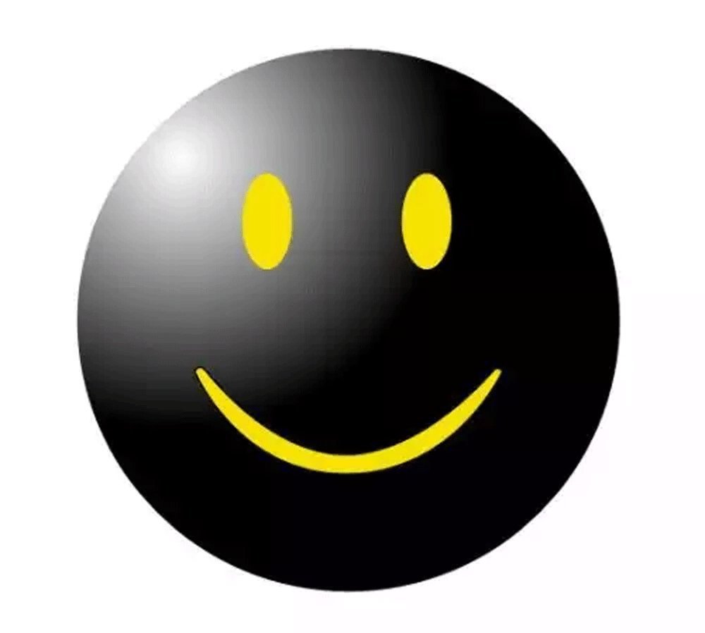 SMILEY SCHWARZ, Aufkleber Autoaufkleber von shirtzshop