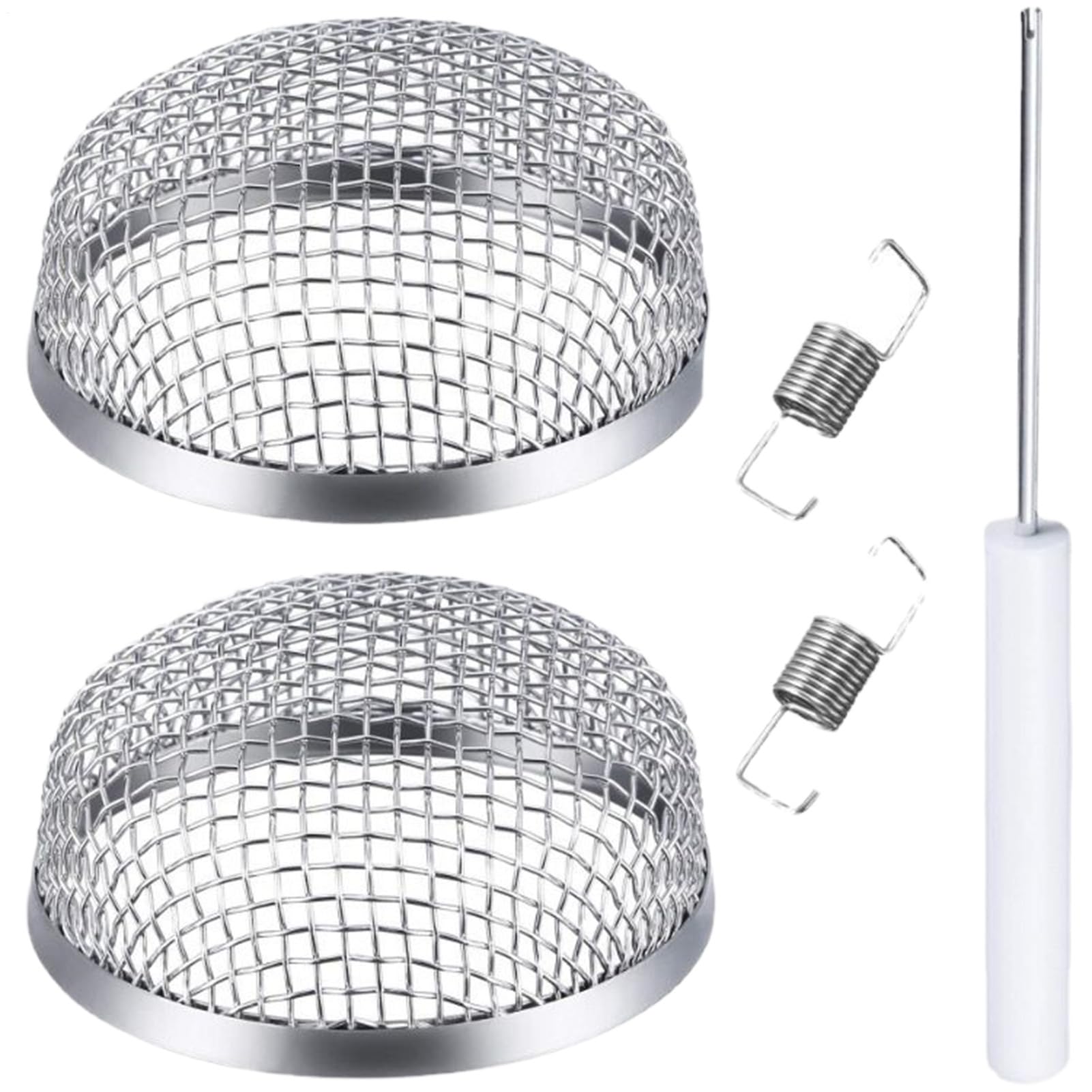 Vent Cover, 2 Pieces Stainless Steel Furnace Screen, Auto Curtains Ventilation Guards, Long Lasting Trailer Vent Protection for Living Space, Parking, Travel, Camping Vent Cover, 2 Pieces Stainless Steel Furnace Screen, Auto Curtains Ventilation Guards, Long Lasting Trailer Vent Protection for Living Space, Parking, Travel, Camping von shjxi