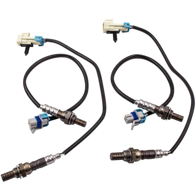 Sauerstoffsensor für Kraftfahrzeuge 4 Stück Upstream & Downstream Sauerstoffsensor/Passend for GMC Yukon for Chevy 12609457 Sauerstoffsensor von shunvcw