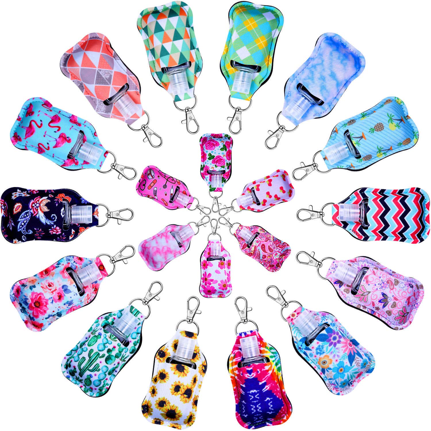 Shynek Händedesinfektionsmittel Halter, 40 leere Flaschen und Schlüsselanhänger Halter Set enthält 20 wiederverwendbare Flaschen, Schlüsselanhänger Träger für Händedesinfektionsmittel Shynek Händedesinfektionsmittel Halter, 40 leere Flaschen und Schlüsselanhänger Halter Set enthält 20 wiederverwendbare Flaschen, Schlüsselanhänger Träger für Händedesinfektionsmittel von shynek