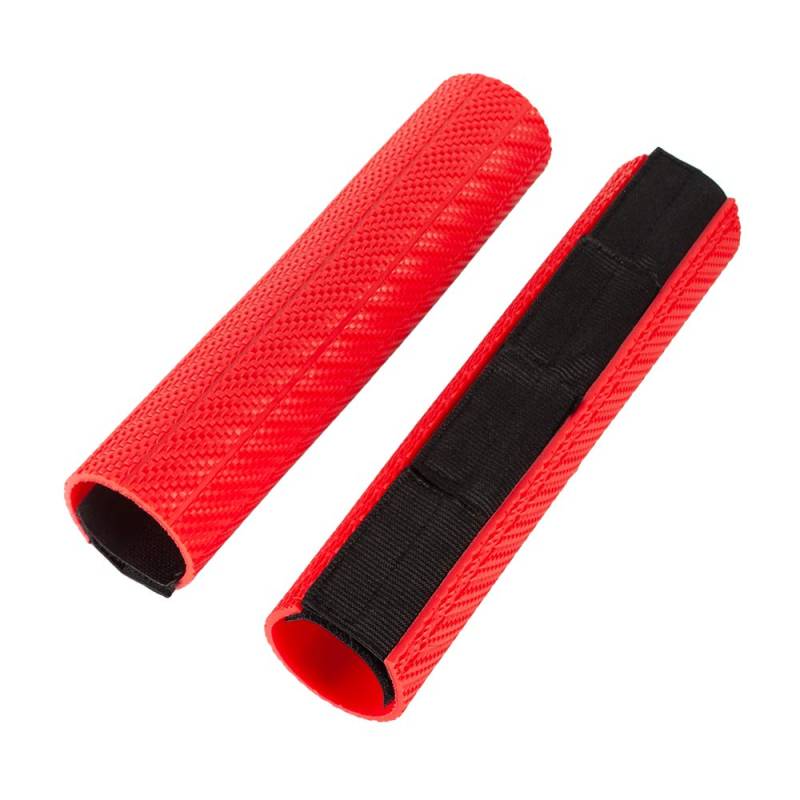 Universeller Oberer Gabelschutz für Motorräder Gummihüllen Gamaschen Schutzhülle für Gabeln mit einer Länge von 235mm (Rot) von sinkees