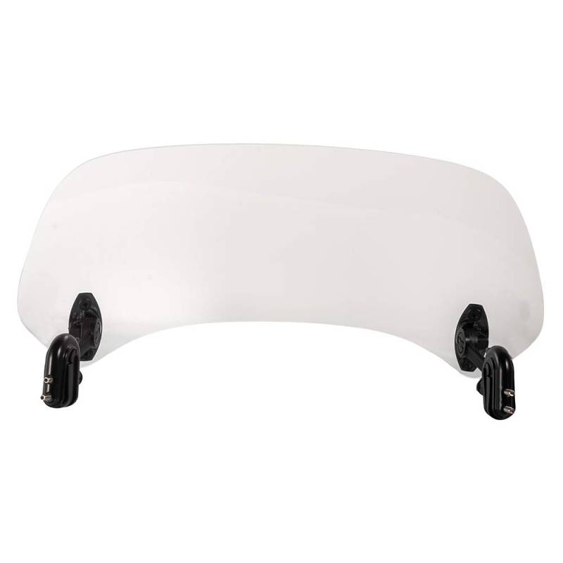 Universelles Motorrad-Spoiler-Set Verstellbarer Acryl-Tragflügel Windschutzscheibenabweiser Festklemmbar für Aprilia für Yamaha für Kawasaki (Klar) von sinkees