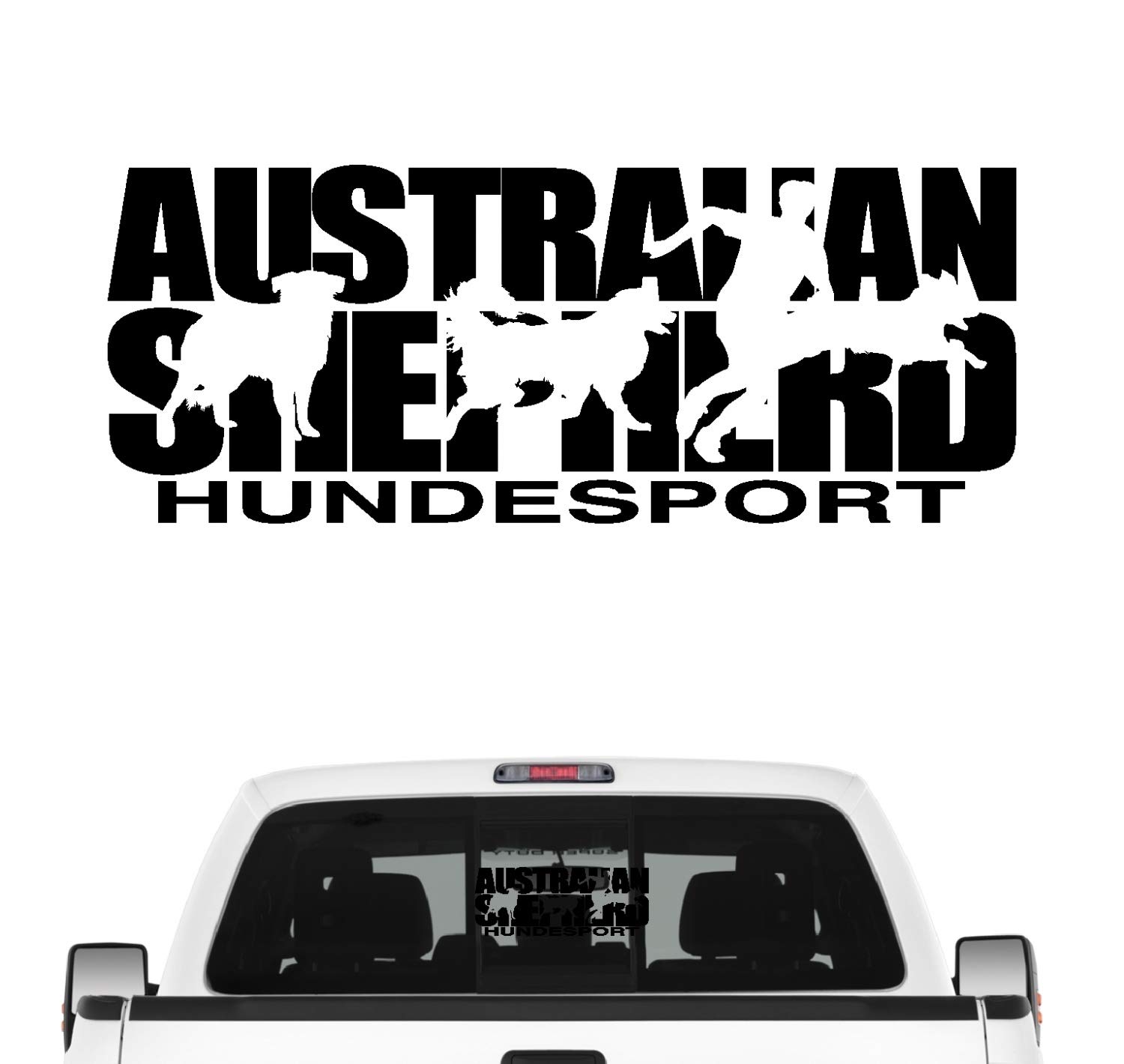 siviwonder Australian Shepherd Hundesport Auto Aufkleber Hund Folie Aussie Farbe Schwarz, Größe 45cm siviwonder Australian Shepherd Hundesport Auto Aufkleber Hund Folie Aussie Farbe Schwarz, Größe 45cm von siviwonder