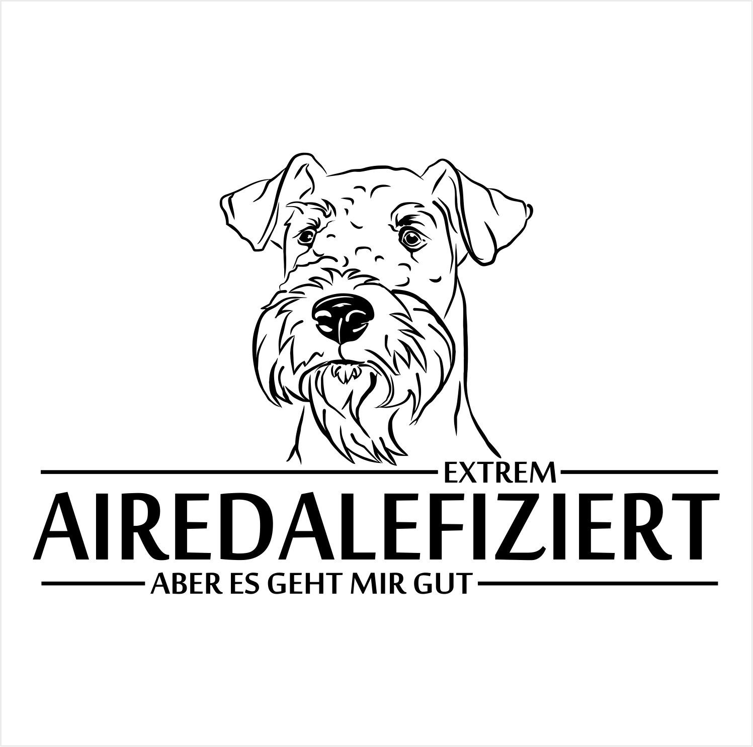 siviwonder Auto Aufkleber Airedale Terrier AIREDALEFIZIERT Hund INFIZIERT Hundeaufkleber 30cm Black siviwonder Auto Aufkleber Airedale Terrier AIREDALEFIZIERT Hund INFIZIERT Hundeaufkleber 30cm Black von siviwonder
