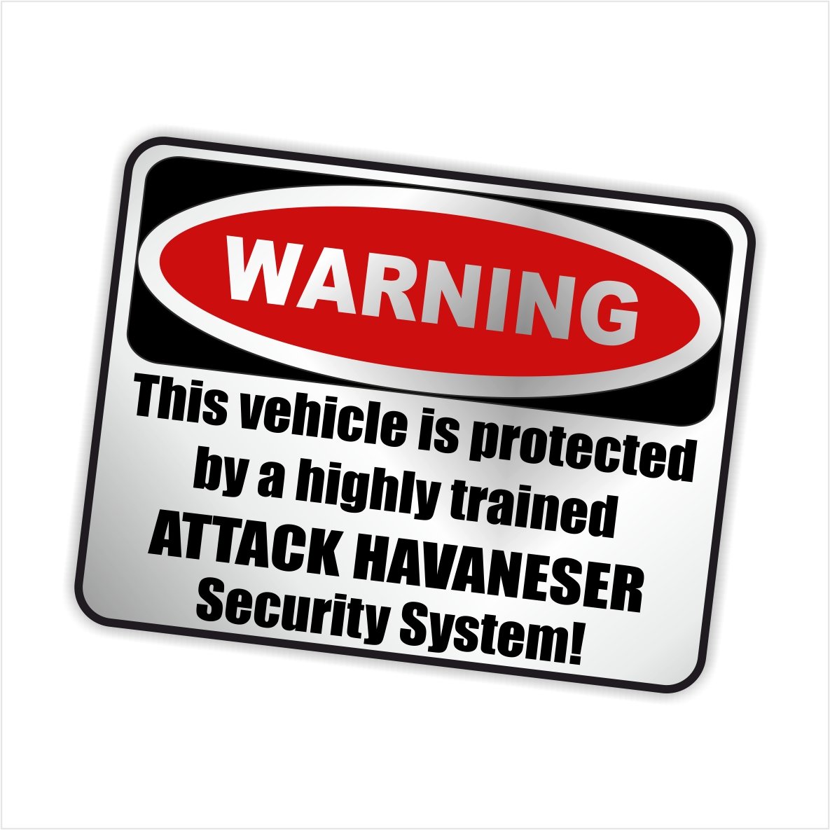 siviwonder Auto Aufkleber Havaneser Warning ALARMANLAGE Hundeaufkleber Silber metallic siviwonder Auto Aufkleber Havaneser Warning ALARMANLAGE Hundeaufkleber Silber metallic von siviwonder