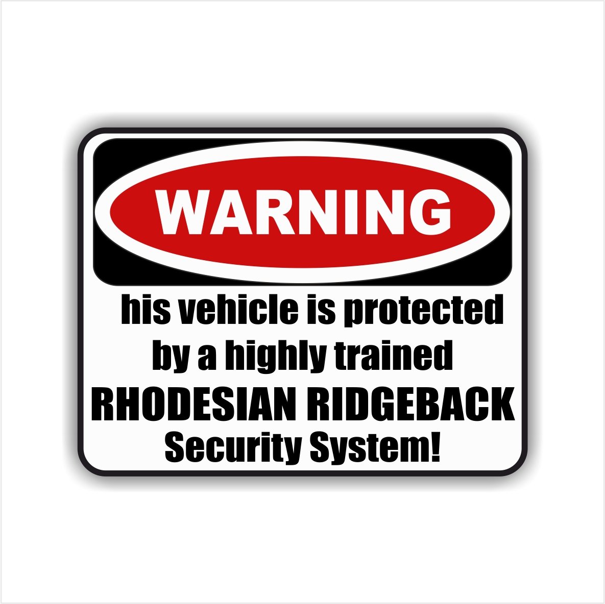 siviwonder Auto Aufkleber Rhodesian Ridgeback Warning ALARMANLAGE Hundeaufkleber White siviwonder Auto Aufkleber Rhodesian Ridgeback Warning ALARMANLAGE Hundeaufkleber White von siviwonder