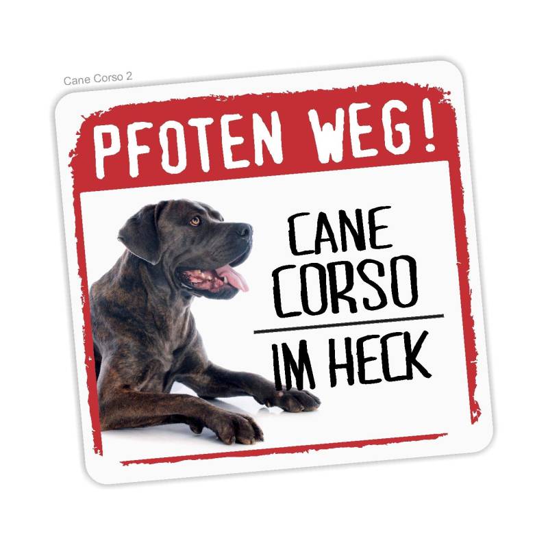 siviwonder Cane Corso No.2 Italiano Aufkleber Pfoten Weg Hundeaufkleber Folie Hund von siviwonder