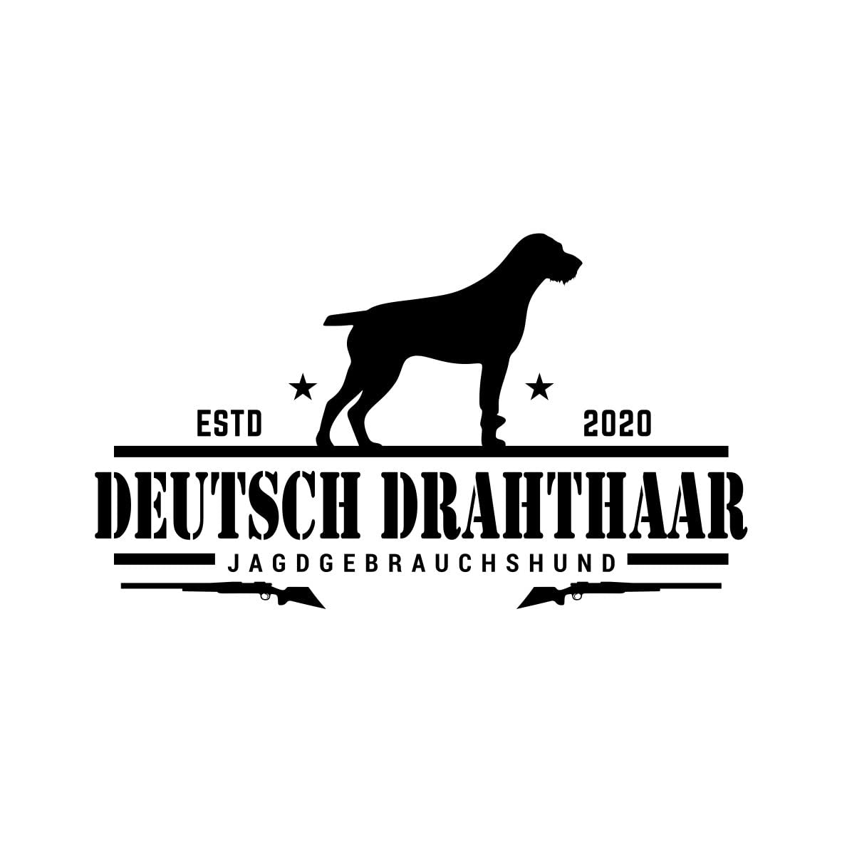 siviwonder Deutsch Drahthaar Aufkleber Auto Hund Jäger Jagd Pointer Sticker Jagdgebrauchshund Farbe Schwarz, Größe 60cm siviwonder Deutsch Drahthaar Aufkleber Auto Hund Jäger Jagd Pointer Sticker Jagdgebrauchshund Farbe Schwarz, Größe 60cm von siviwonder