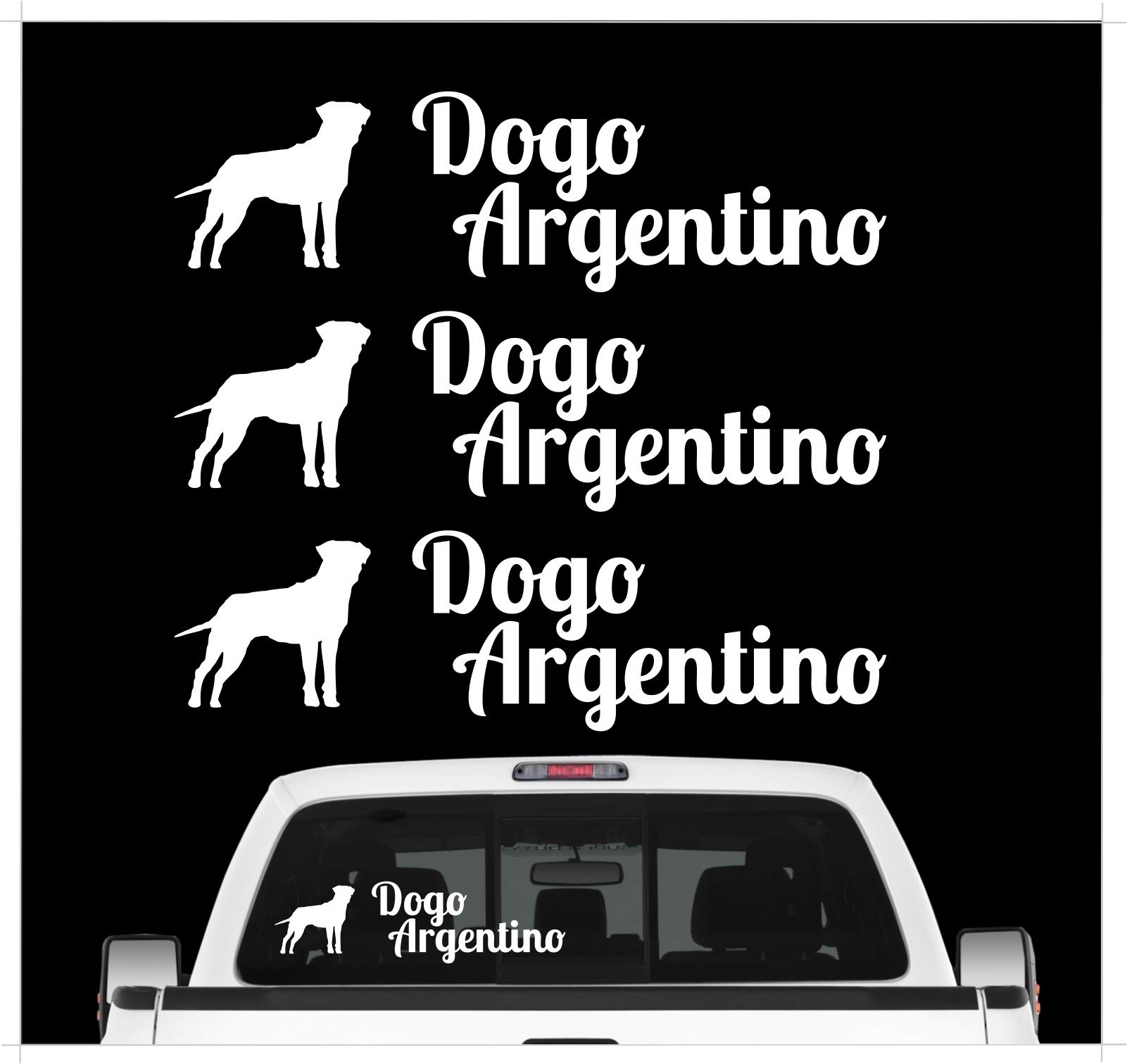 siviwonder Dogo Argentino Argentinien - 3er Set Auto Aufkleber Autoaufkleber Hundemotiv Hundeaufkleber autoaufkleber Hund Folie Aufkleber weiß siviwonder Dogo Argentino Argentinien - 3er Set Auto Aufkleber Autoaufkleber Hundemotiv Hundeaufkleber autoaufkleber Hund Folie Aufkleber weiß von siviwonder