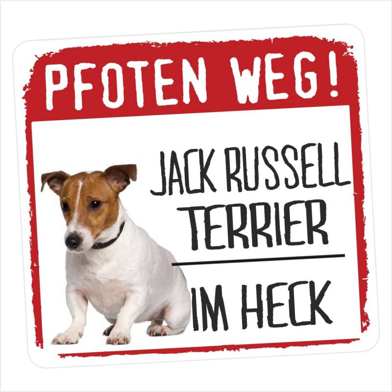 siviwonder Jack Russell Pfoten Weg Kleiner Auto Aufkleber Hundeaufkleber REFLEKTIEREND Reflective von siviwonder