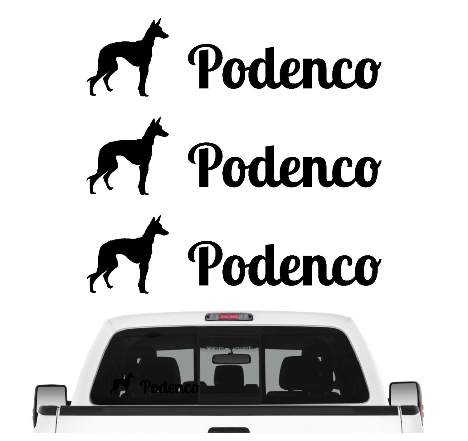 siviwonder Podenco Ibicenco Aufkleber 3er Set Hundeaufkleber Hundemotiv Hund Folie Farbe Schwarz, Größe 30cm siviwonder Podenco Ibicenco Aufkleber 3er Set Hundeaufkleber Hundemotiv Hund Folie Farbe Schwarz, Größe 30cm von siviwonder